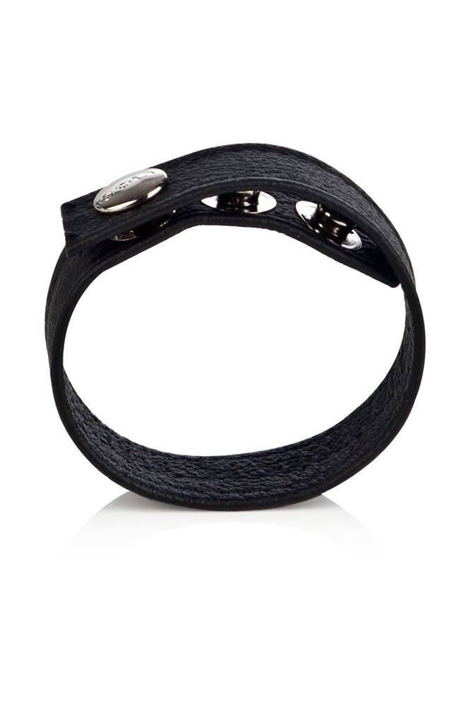 Cal Exotics - Colt - Adjustable 3 Snap Leather Cock/Ball Strap Sex Toy - Tophatter Daily Deals