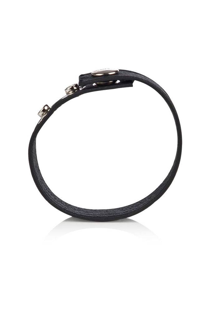 Cal Exotics - Colt - Adjustable 3 Snap Leather Cock/Ball Strap Sex Toy - Tophatter Daily Deals