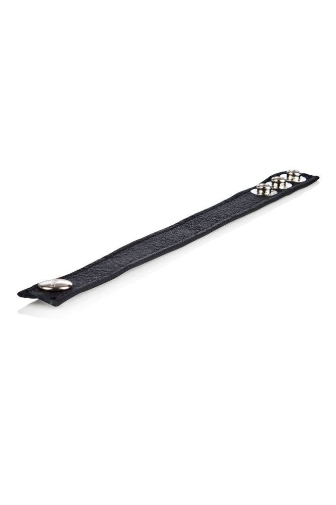 Cal Exotics - Colt - Adjustable 3 Snap Leather Cock/Ball Strap Sex Toy - Tophatter Daily Deals