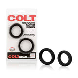 Cal Exotics - Colt - Silicone Super Rings - Black Sex Toy - Tophatter Daily Deals