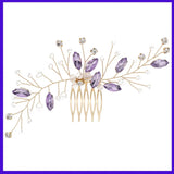 Retro Handmade Beaded Five-tooth Hair Comb Accessories Gold Hair Care - Tophatter Daily Deals