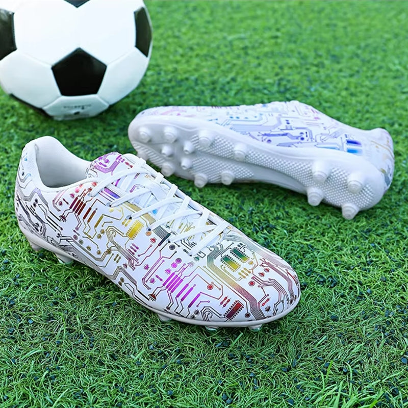 Unisex Ankle Football Boots Cleats Grass Training Soccer Shoes - Tophatter Daily Deals