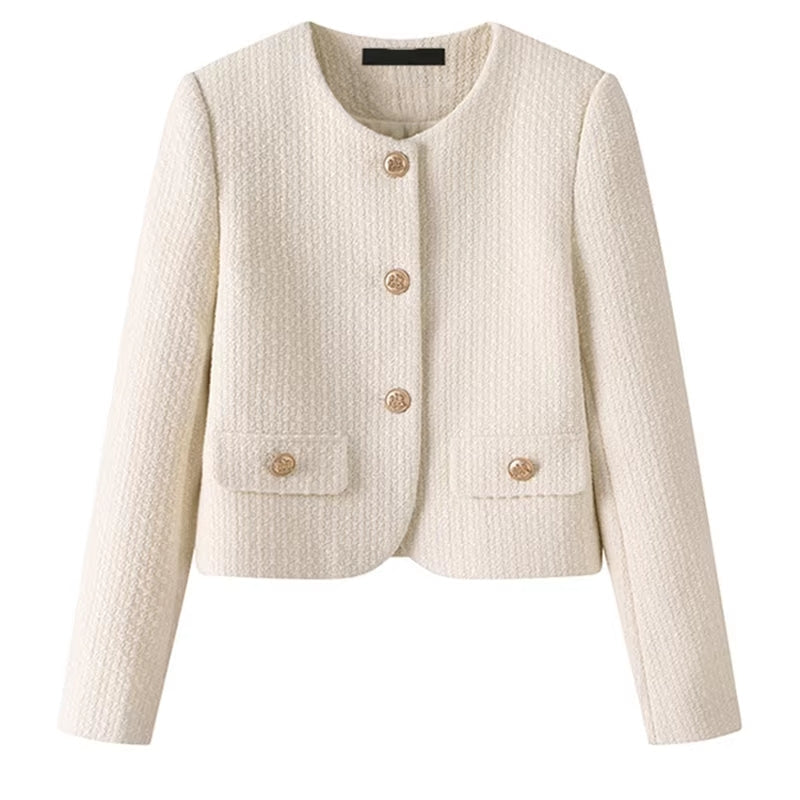 Elegant Buttons Long Sleeve Sweet Coat Work Wear Blazers - Tophatter Daily Deals