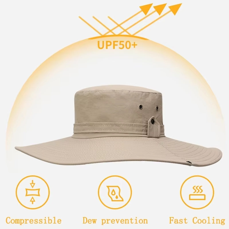 Men Outdoor Fishing Hiking Beach Hats Cap - Tophatter Daily Deals