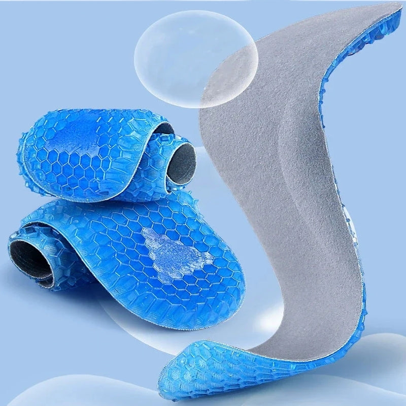 Silicone Shoes Insoles Honeycomb Soft shock absorption Shoe Accessories - Tophatter Daily Deals