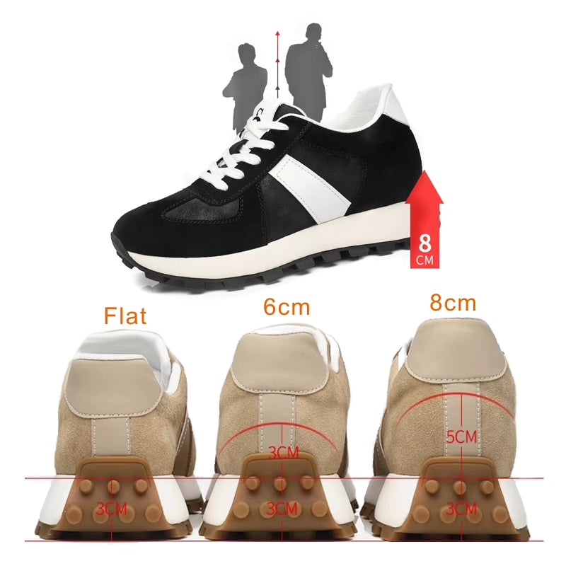 Cow Suede Leather Sneakers For Men Sport Shoes Men Sneakers - Tophatter Daily Deals