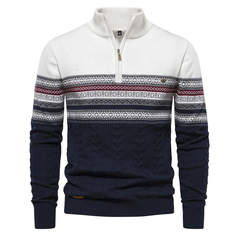 Ethnic Patterns Casual Men Sweater White Men Blouse - Tophatter Daily Deals