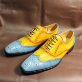 Luxury Leather Crocodile Pattern Oxford Shoes Men Dresses Shoes - Tophatter Daily Deals