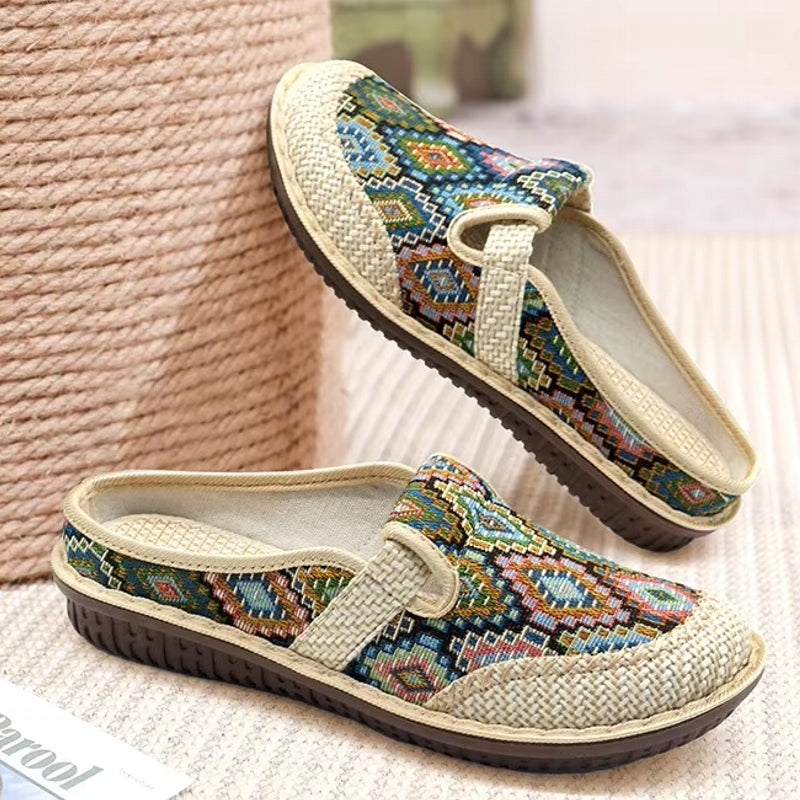 Ethnic Style Casual Slippers Shoes for Women Slippers - Tophatter Daily Deals