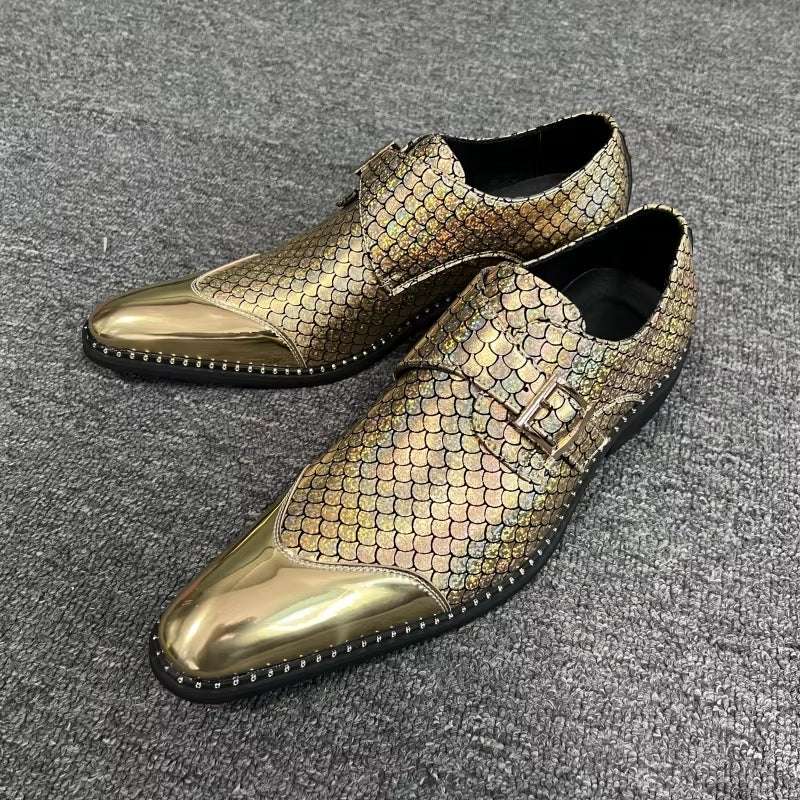 Golden Shoes For Men Men Dresses Shoes - Tophatter Daily Deals