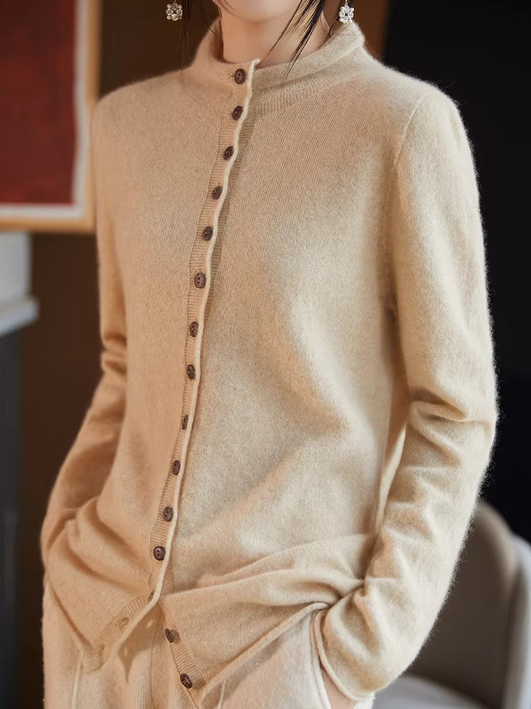 Wool Jacket Knitted Top Sweater Blouses - Tophatter Daily Deals