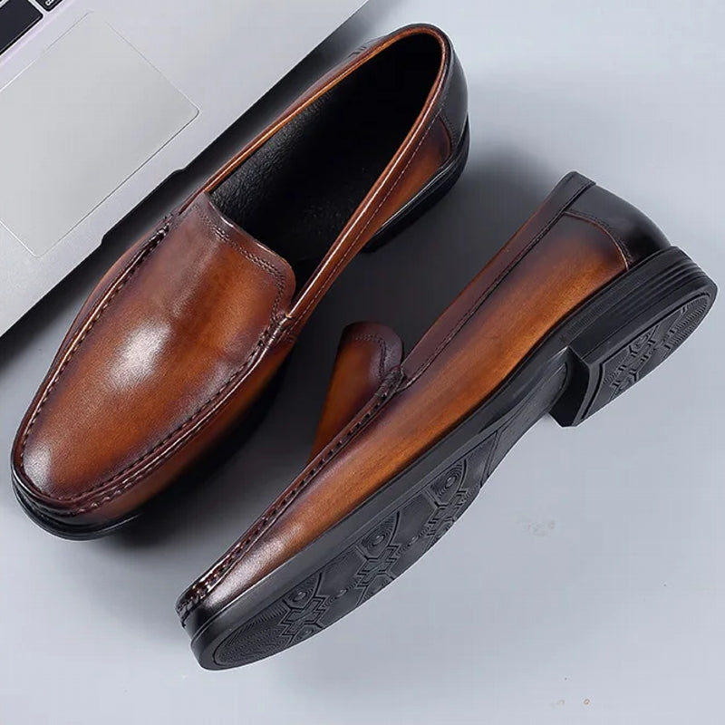 Summer Genuine Leather Oxford Dress Loafers Men Dresses Shoes - Tophatter Daily Deals