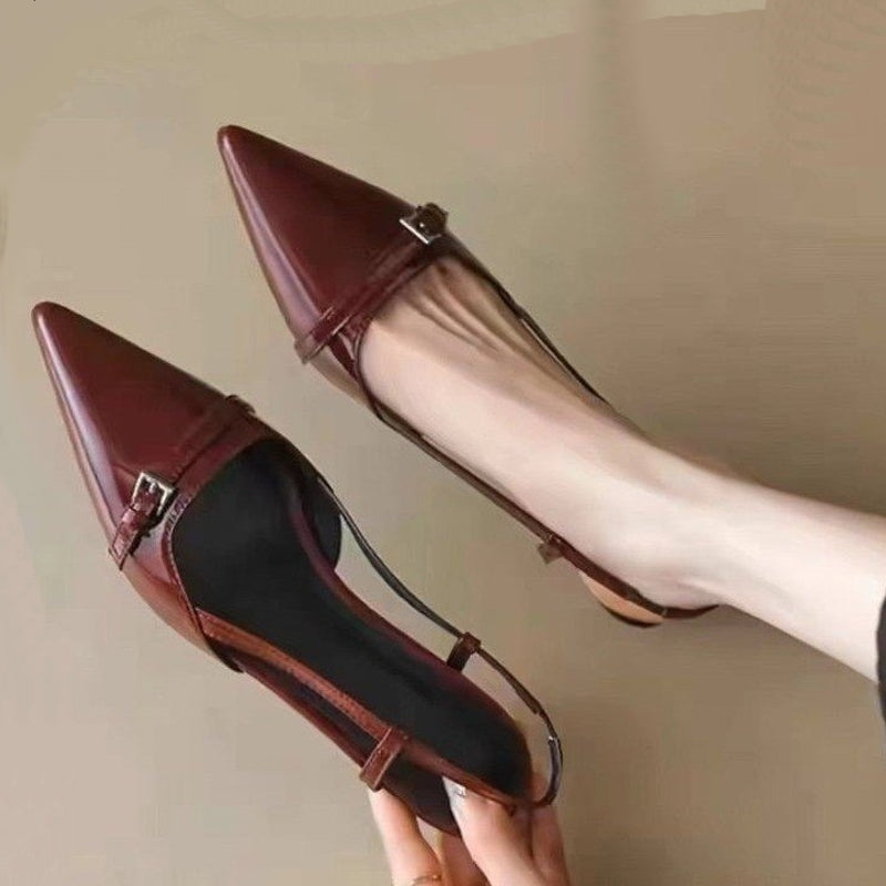Sexy Mid Heels Party Patent Pumps Heel Shoes - Tophatter Daily Deals