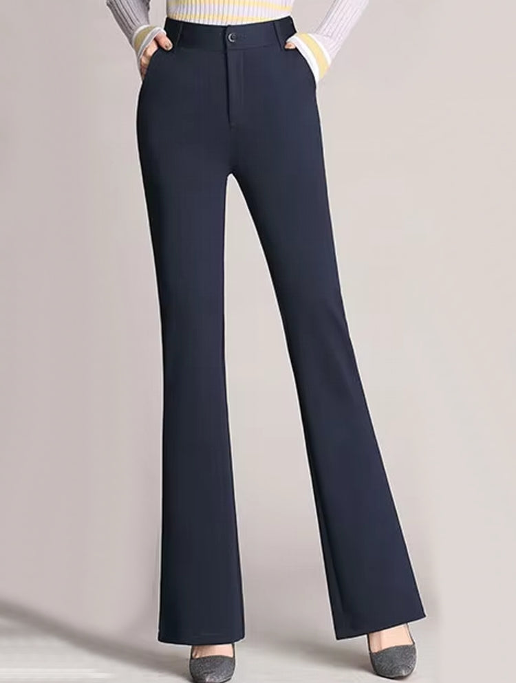 Women Pants Autumn Casual Wide Leg Flared Pants Pants - Tophatter Daily Deals