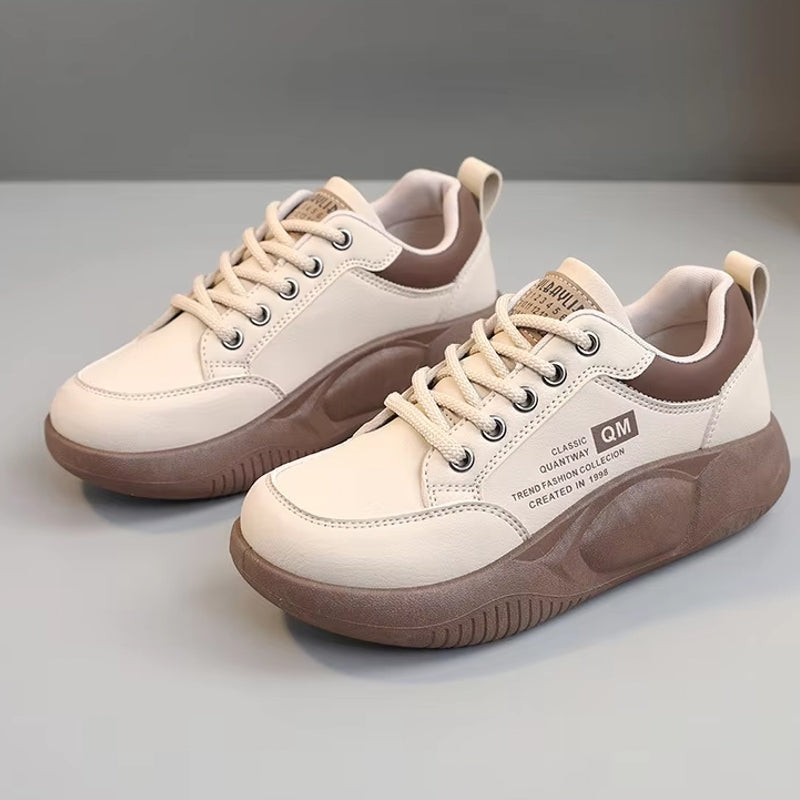 Women Casual Board Shoes Elevated Shoes High Heel Sneaker - Tophatter Daily Deals
