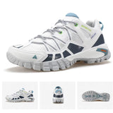 Hiking Shoes For Outdoor Climbing Camping White Men Sneakers - Tophatter Daily Deals