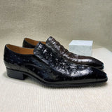 Formal Oxford Leather Python Pattern Men Loafers Men Shoes - Tophatter Daily Deals