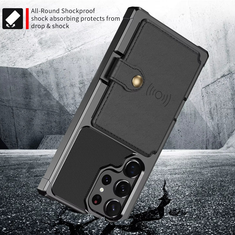 For Galaxy S25 S24 S23 Ultra S25 Plus Credit Card Case Cover Samsung Cases - Tophatter Daily Deals