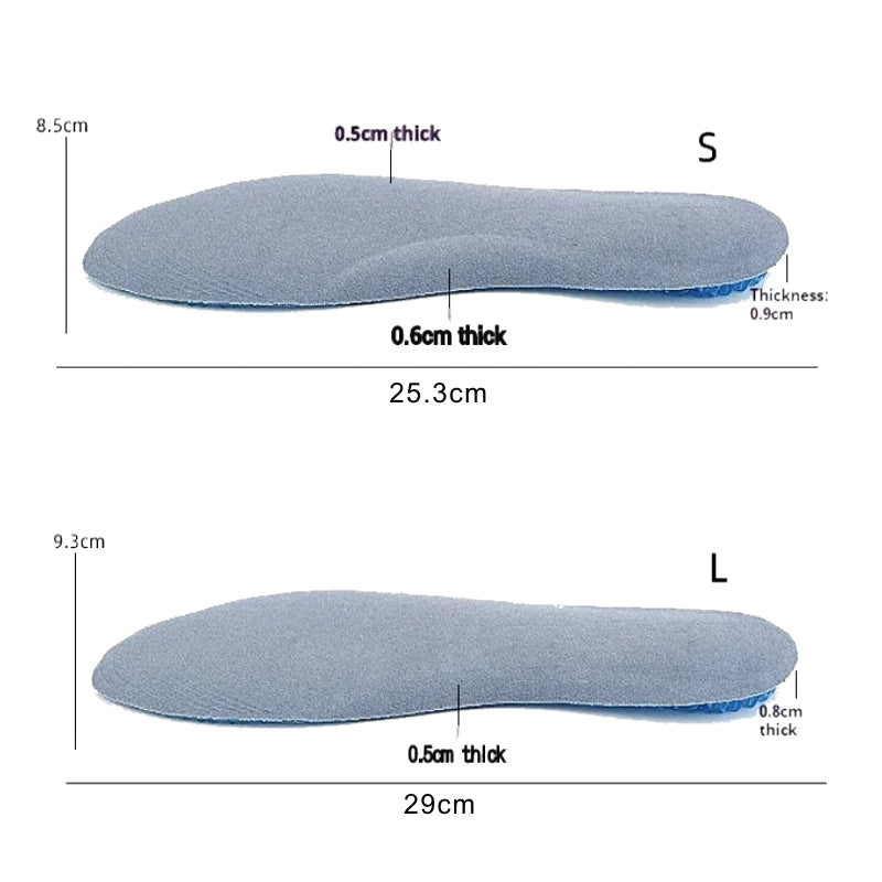 Silicone Shoes Insoles Honeycomb Soft shock absorption Shoe Accessories - Tophatter Daily Deals