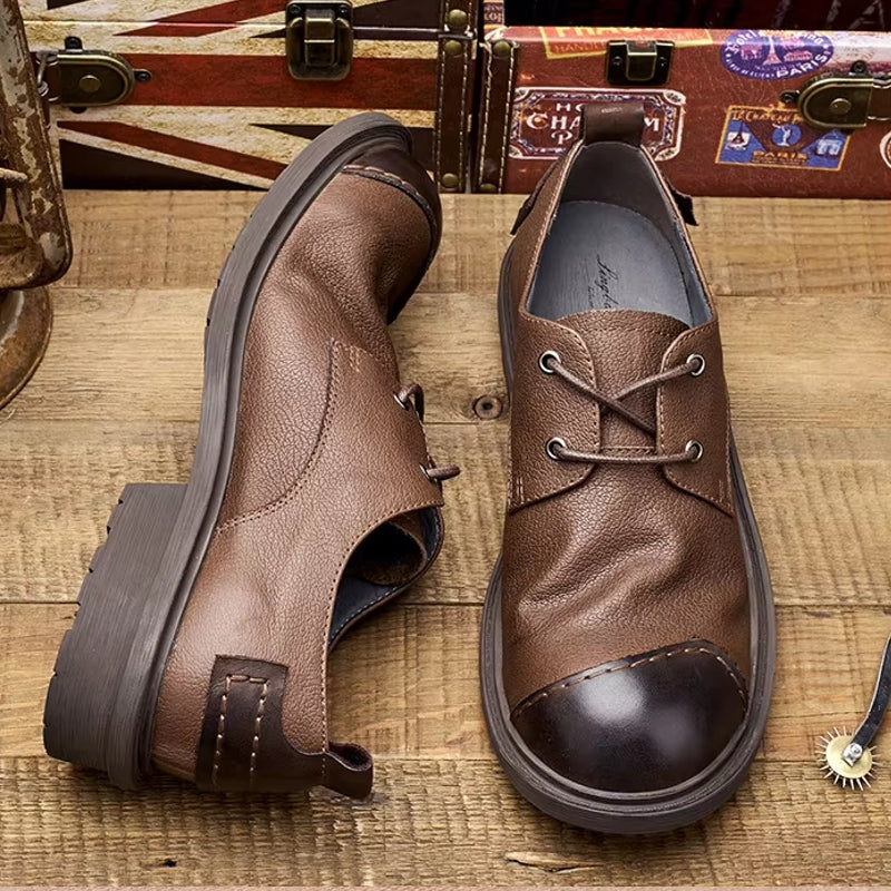 Genuine Cow Leather Men Dress Shoes Men Dresses Shoes - Tophatter Daily Deals