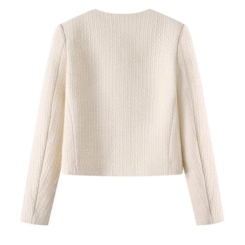 Elegant Buttons Long Sleeve Sweet Coat Work Wear Blazers - Tophatter Daily Deals