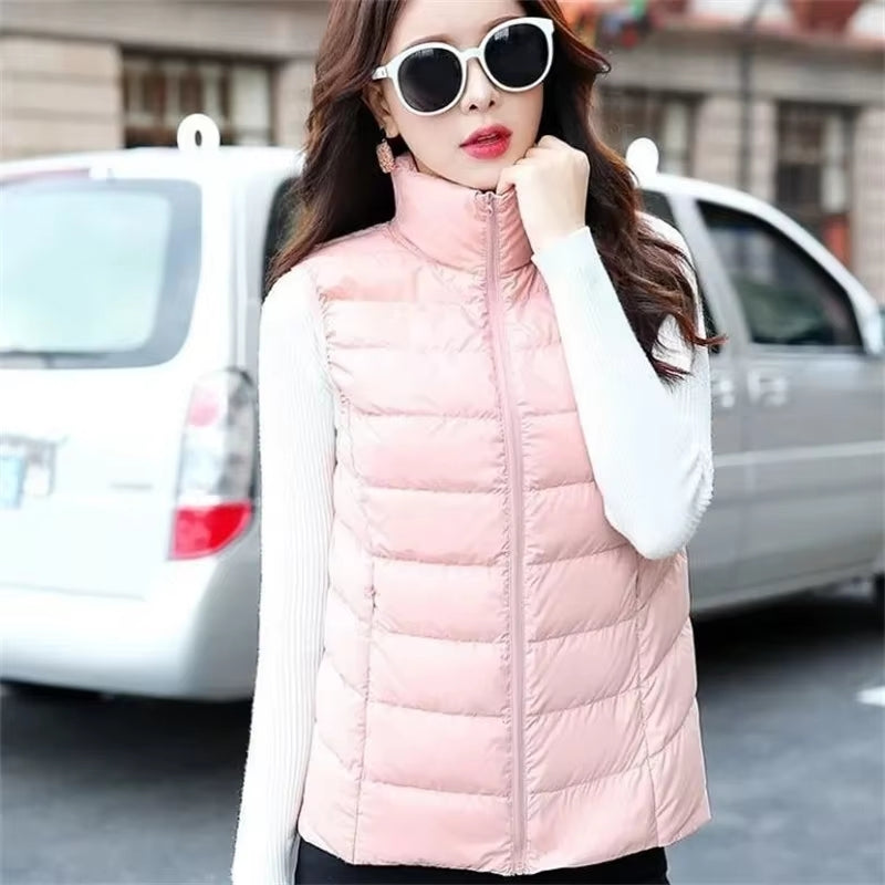 Duck Down Jacket Women Puffer Jacket Vest Coats & Jackets - Tophatter Daily Deals