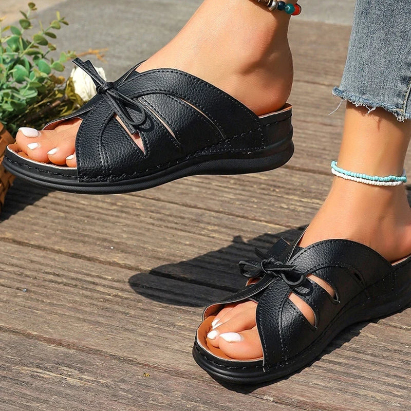 Women Sandals Sweet Wedges Heels Sandals Shoes - Tophatter Daily Deals