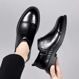 Men Fashion Social Office Shoes Black Men Dresses Shoes - Tophatter Daily Deals