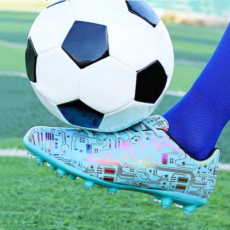 Unisex Ankle Football Boots Cleats Grass Training Soccer Shoes - Tophatter Daily Deals