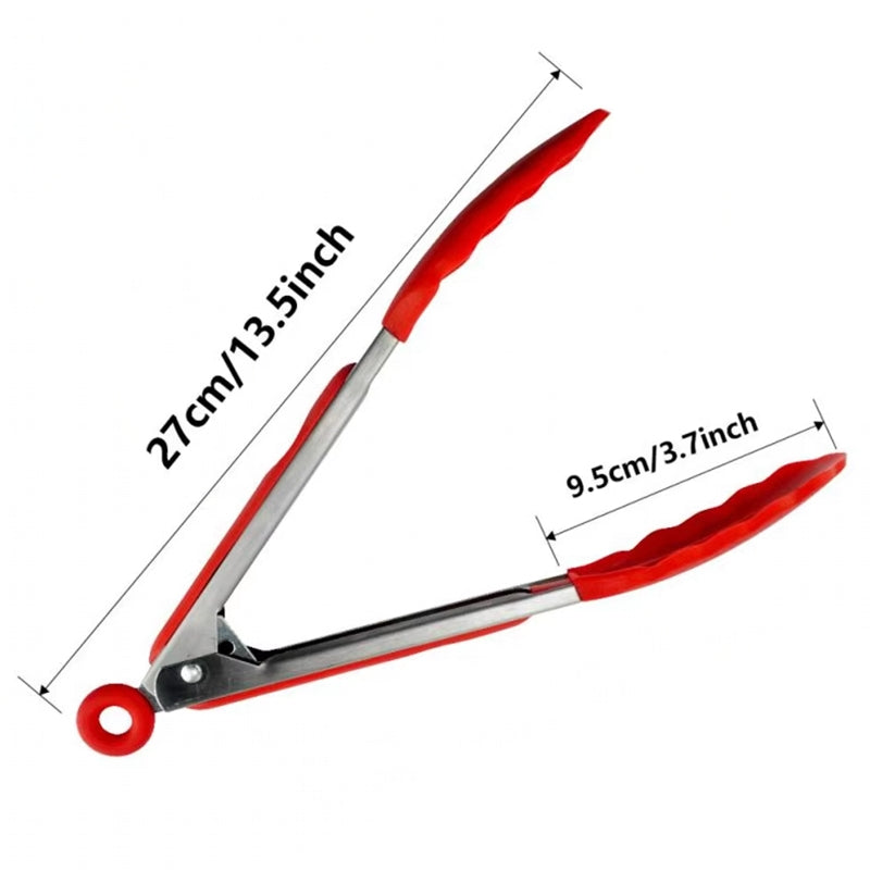 Salad Tools BBQ Gadgets Silicone Food Tong Cooking Tools - Tophatter Daily Deals