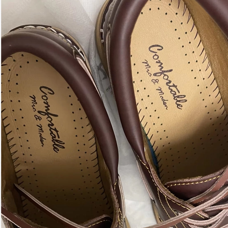 Retro Low-top British Style Boat Shoes Men Shoes - Tophatter Daily Deals