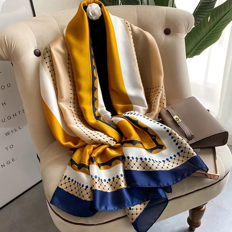 Popular Women Satin Finish Shawl Shawl Scarf - Tophatter Daily Deals