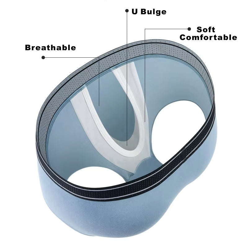Large Size Breathable Underpants Comfortable Underwear Men Briefs - Tophatter Daily Deals