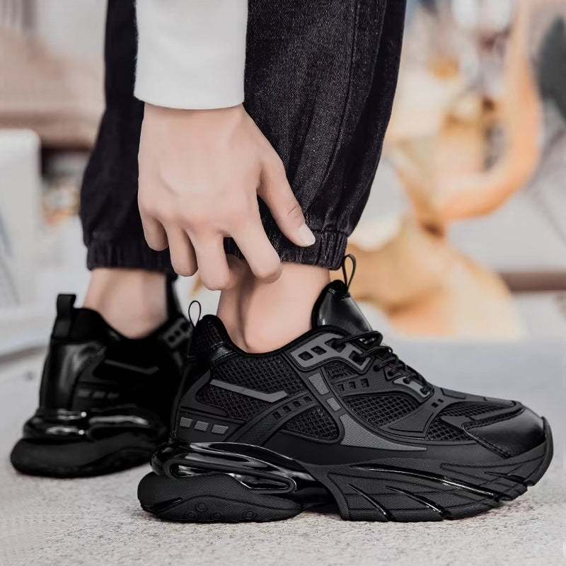 Unisex Men Increase Insole 8cm Sneaker High Heel Sneaker - Tophatter Daily Deals