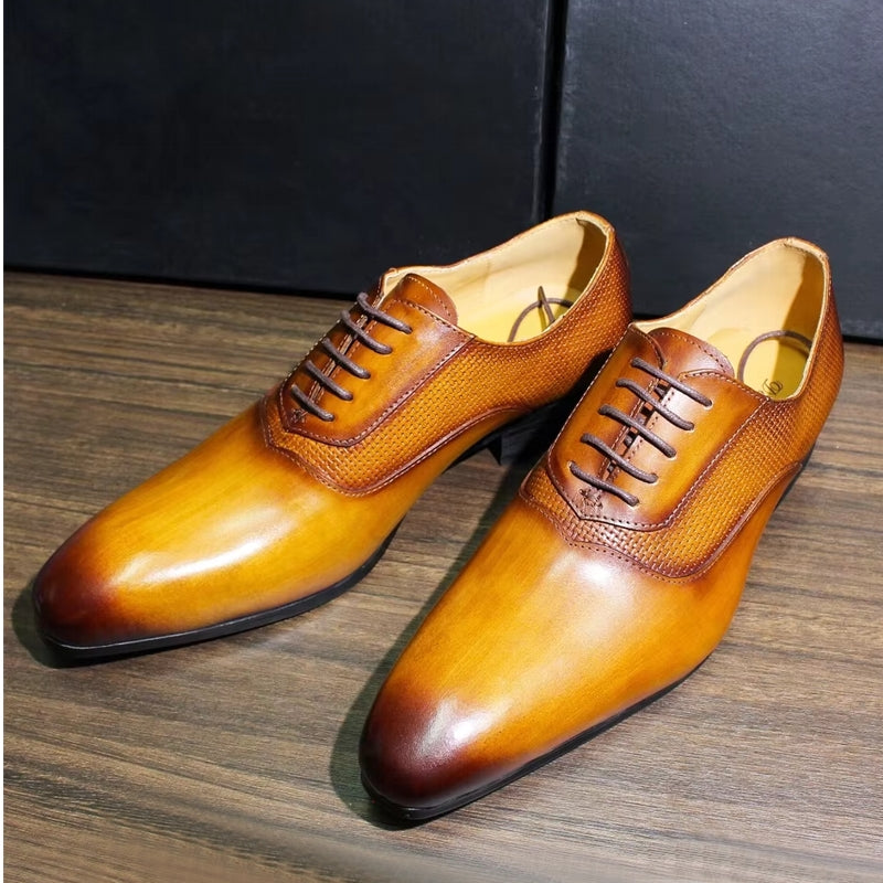 Classic Men's Pointed Toe Oxford Shoes Men Dresses Shoes - Tophatter Daily Deals