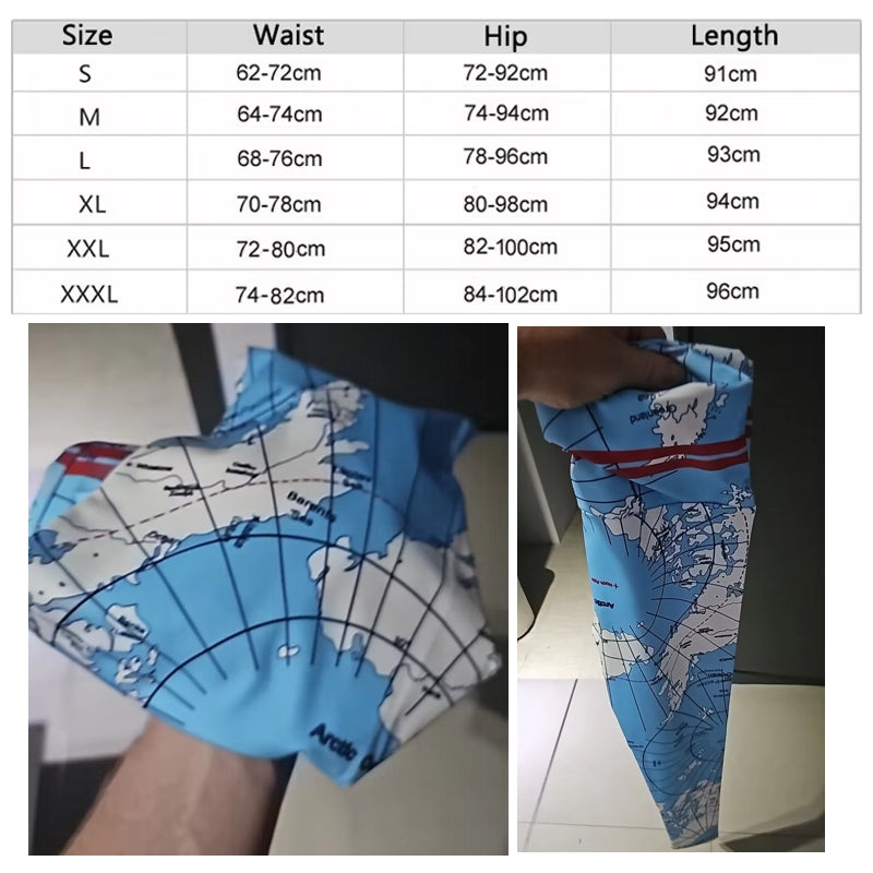 Fashion Print Map Skinny Hip Lift Yoga Pants Leggings - Tophatter Daily Deals
