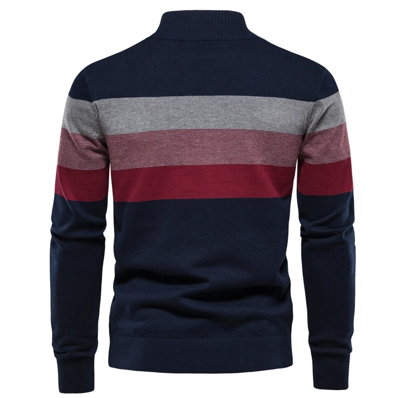 Casual Zipper Mock Neck Sweater for Men Men's Clothing - Tophatter Daily Deals