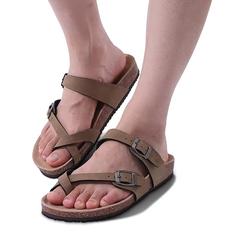 Unisex Outdoor Beach Slides Sandals With Arch Support khaki Men Sandals - Tophatter Daily Deals
