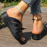 Women Sandals Sweet Wedges Heels Sandals Shoes - Tophatter Daily Deals
