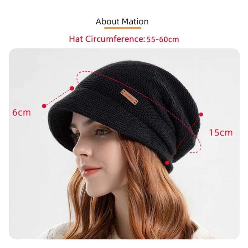 Winter Soft Plush Knitted Hat Cap - Tophatter Daily Deals