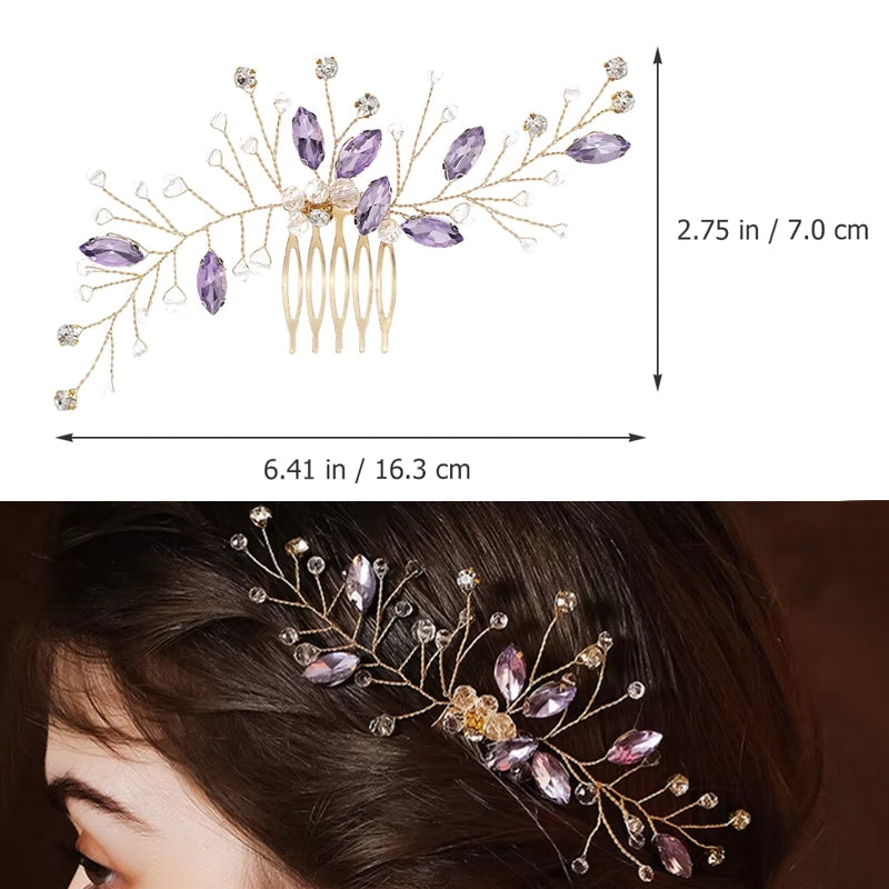 Retro Handmade Beaded Five-tooth Hair Comb Accessories Hair Care - Tophatter Daily Deals