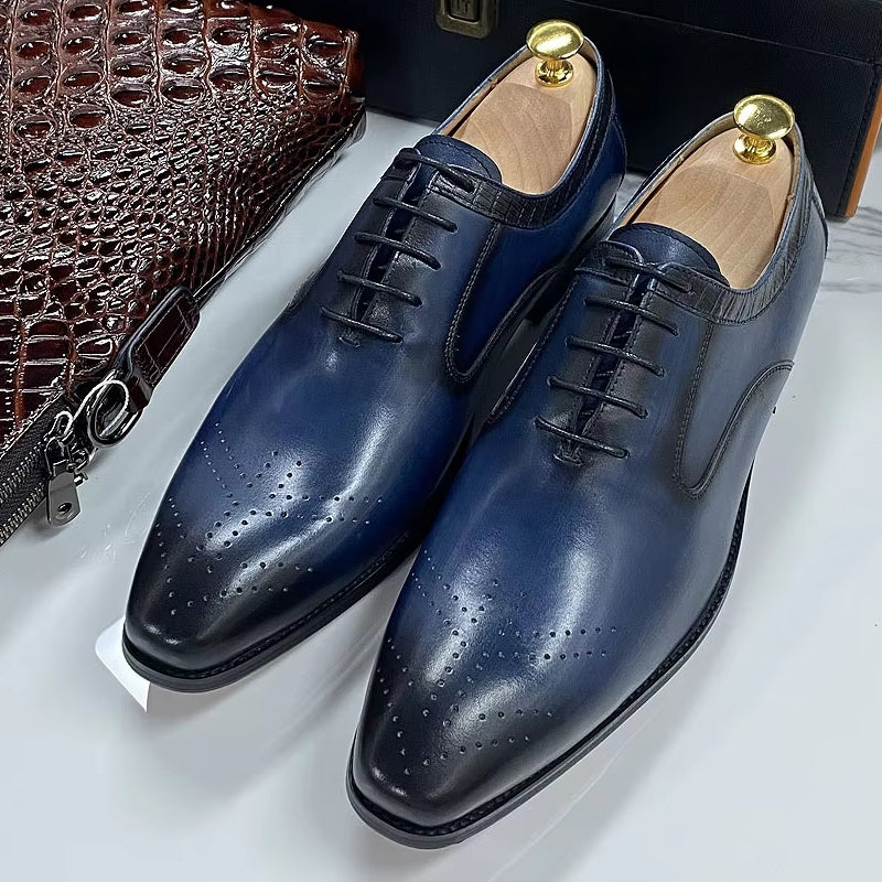 Luxury Cow Genuine Leather Men Shoes Men Shoes - Tophatter Daily Deals