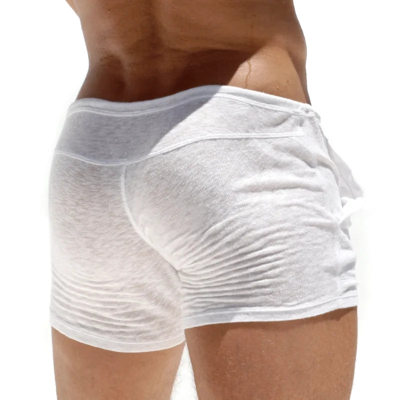 Men Light Bamboo Knitted Home Shorts Men Briefs - Tophatter Daily Deals