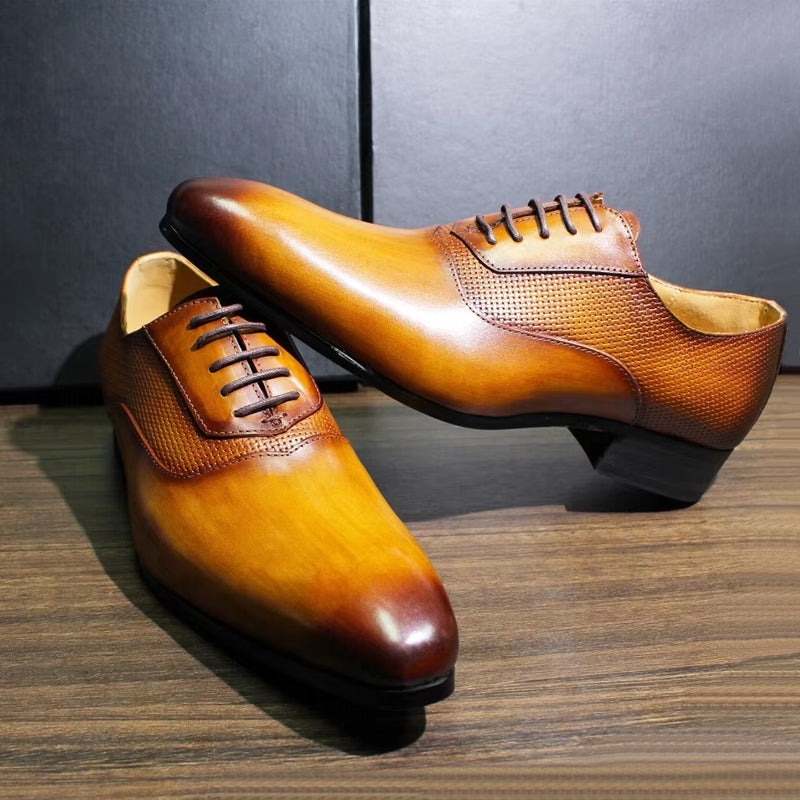 Classic Men's Pointed Toe Oxford Shoes Men Dresses Shoes - Tophatter Daily Deals