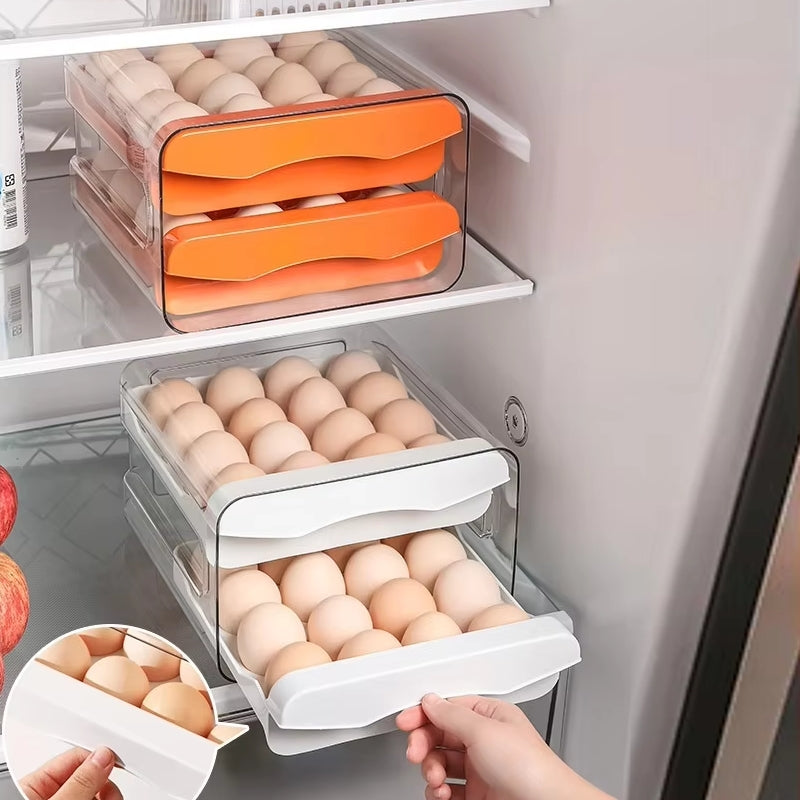 Double Drawer Egg Box - 32 Holes Kitchen Supplies - Tophatter Daily Deals
