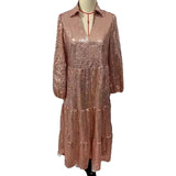 Women Glitter Sequin Deep V Long Dress Maxi Dresses - Tophatter Daily Deals