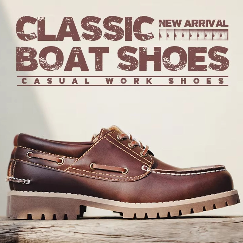 Retro Low-top British Style Boat Shoes Men Shoes - Tophatter Daily Deals