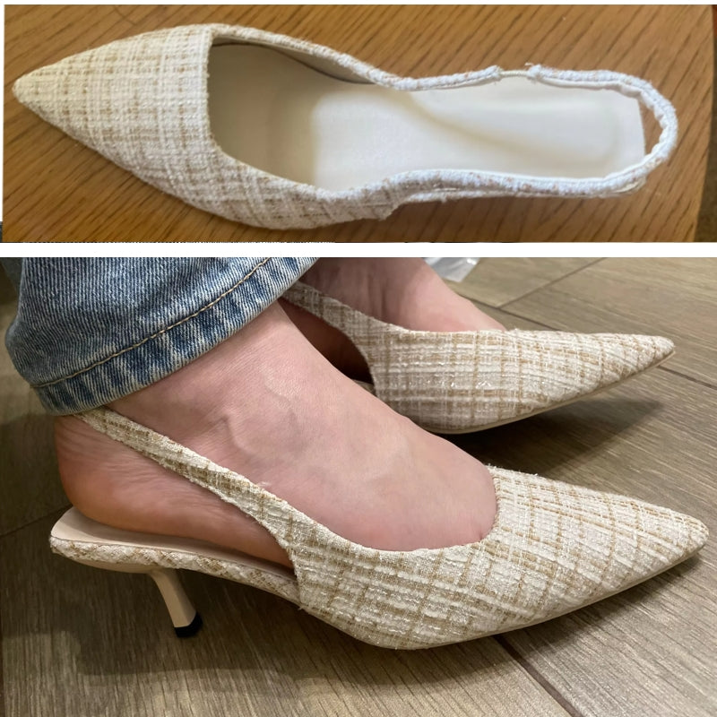 Fashion Versatile Heel Concise Modern Sandals for Women Women Shoes - Tophatter Daily Deals