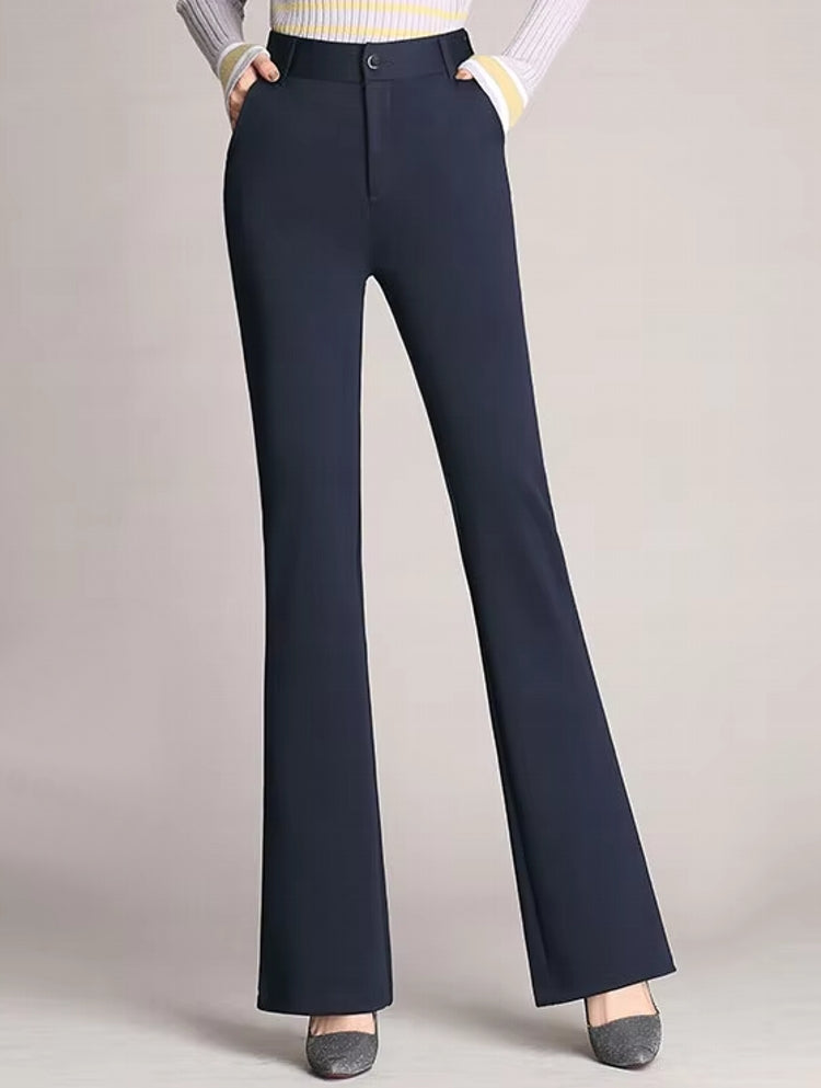 Women Pants Autumn Casual Wide Leg Flared Pants Pants - Tophatter Daily Deals