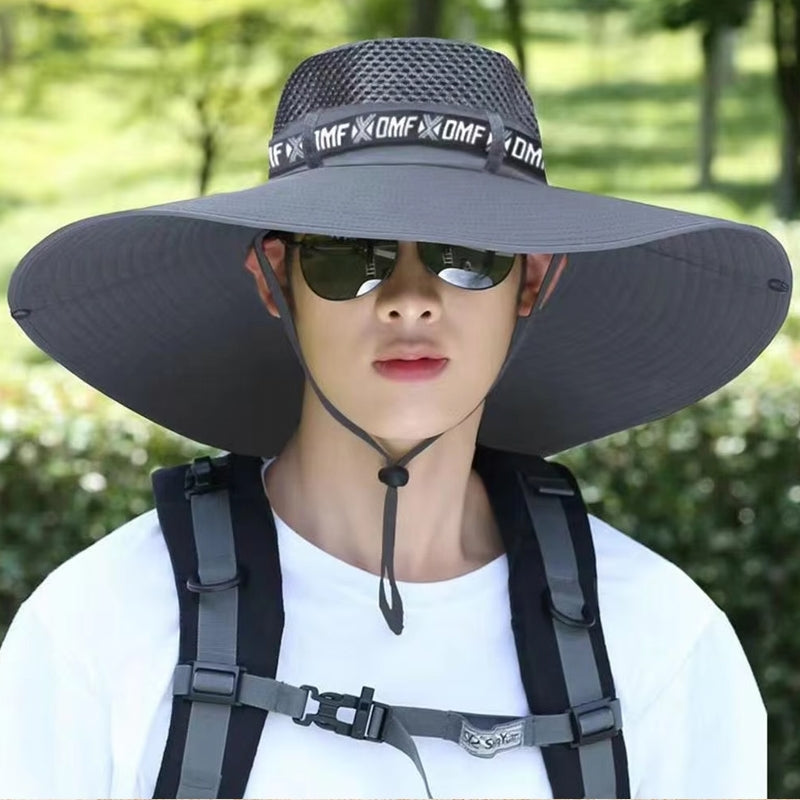 Summer Large Sun Hat Men and Women Dark Grey Cap - Tophatter Daily Deals